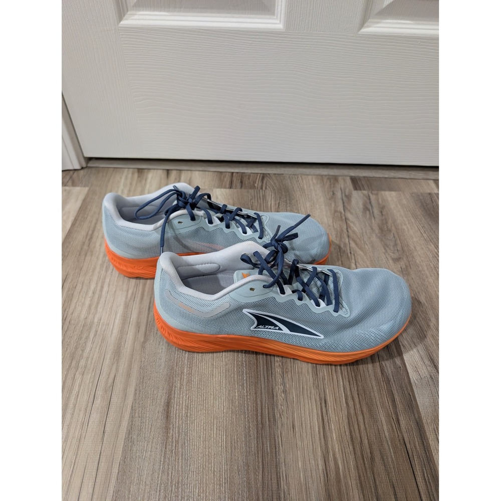 Altra, Mens 10, Rivera 3 Running Shoe, Blue/Orange, Activewear